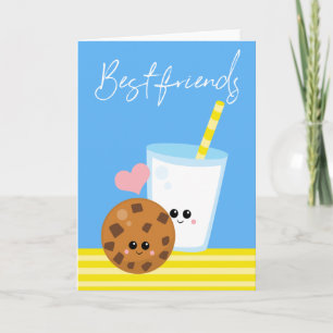 Carte Meilleurs Amis Pour Toujours BBF Lait Et Cookie Ka