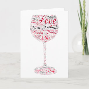 Carte Meilleurs amis Wine Design