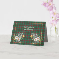 Meilleurs vœux d'anniversaire Tartan provincial du