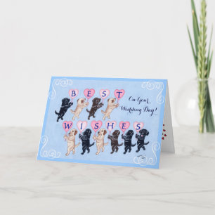 Carte Meilleurs voeux Labradors Mariage