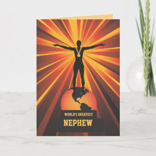 Carte Meilleurs voeux pour le Nephew Golden Award