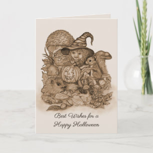 Carte Meilleurs vœux pour un joyeux Halloween
