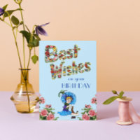Meilleurs voeux pour votre anniversaire Fleur sauv