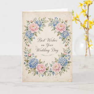 Carte Meilleurs vœux pour votre jour de mariage