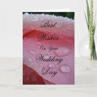 Carte Meilleurs vœux pour votre jour de mariage