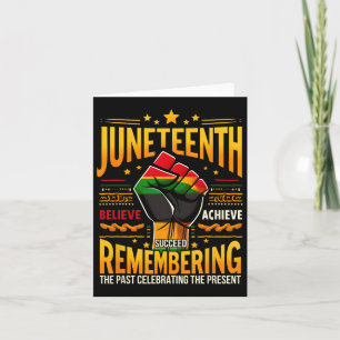 Carte Mélamine Afro-Américaine Juneteenth Se Souvenant T