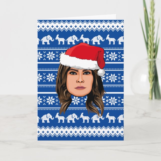 Carte MELANIA TRUMP Noël (Devant)