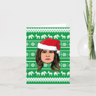Carte MELANIA TRUMP Noël