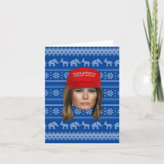 Carte Melania Trump Noël MAGA