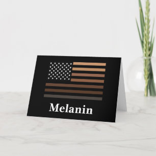 Carte Melanin African American USA Drapeau Histoire noir