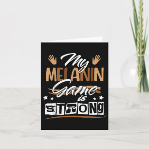 Carte Melanin Jeu Reine noire Afro Femmes Histoire noire