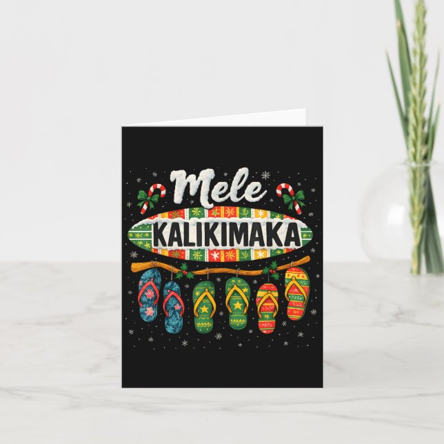 Carte Mele Kalikimaka Trocal Christmas Flip Flop  (Devant)