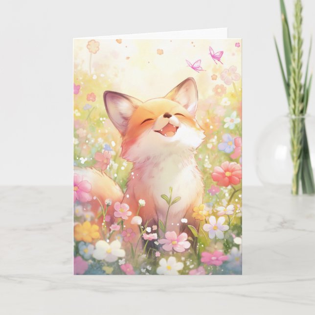 Carte Melody Red Fox Meadow (Devant)