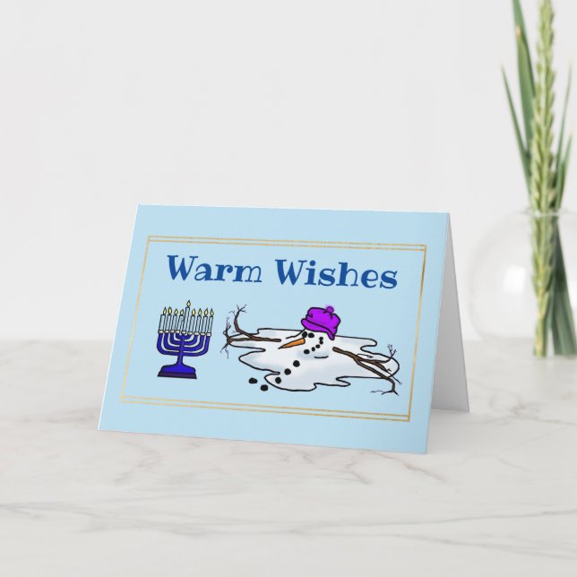 Carte Melting Snowman Chrismukkah (Devant)