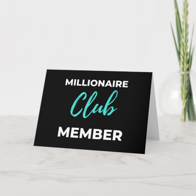 Carte Membre du Club Millionaire (Devant)