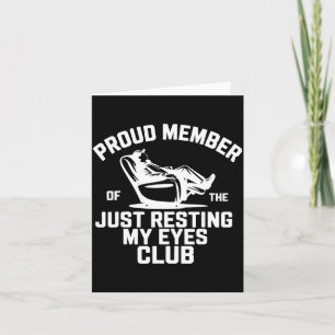Carte Membre fier du club Je me repose les yeux Fath