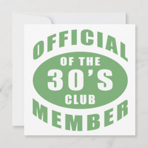 Carte Membre officiel du 30e anniversaire