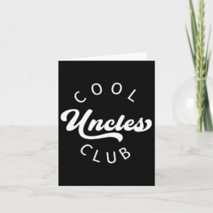 Carte Membre officiel du club des oncles cool Vintage Sh