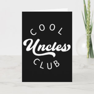 Carte Membre officiel du club des oncles cool Vintage T-
