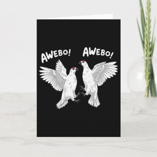 Carte Mème Awebo Lagopède Willow Awebo Oiseaux Drôle Arc