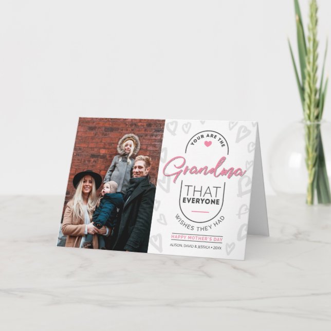 Carte Mémé Bonne Fête des Mères  (Devant)