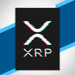Carte Mème Crypto Devise XRP Glitch CryptoCurrency