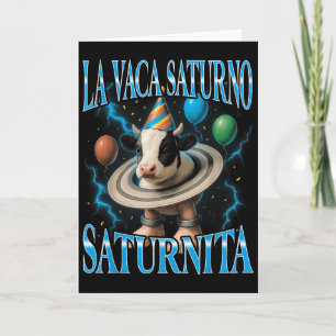 Carte Mème de Brainrot italien La Vaca Saturno Saturnita