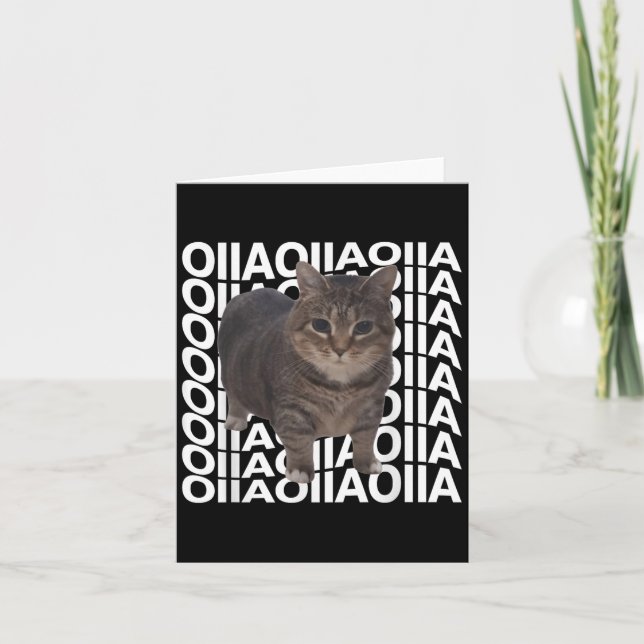 Carte Mème de chat de rotation Oiaoiia Silly Chat Mème d (Devant)