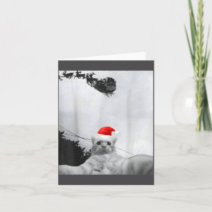 Carte Mème de chats Chat drôle selfie avec chapeau de Pè