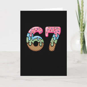 Carte Mème de glace qui coule drôle six sept 67 cadeau 