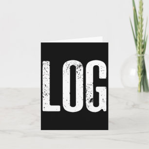 Carte Mème de journal amusant Halloween Beaver Log