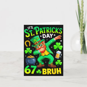 Carte Mème de la Saint-Patrick Bruh six sept dabbing