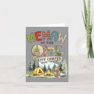 Carte Mémé de l'Ourson de campeur heureux 1ère