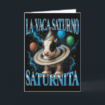 Carte Mème de pourriture cérébrale italienne La Vache Sa<br><div class="desc">Mème de pourriture cérébrale italienne La Vache Saturne Saturnita Anniversaire</div>