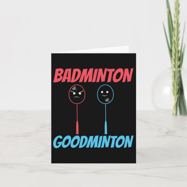 Carte Mème de raquette Badminton Goodminton (Devant)