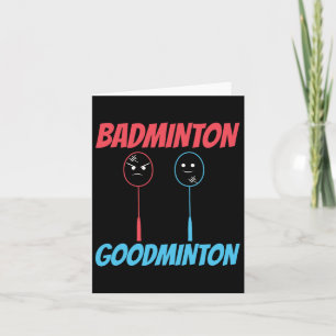 Carte Mème de raquette Badminton Goodminton