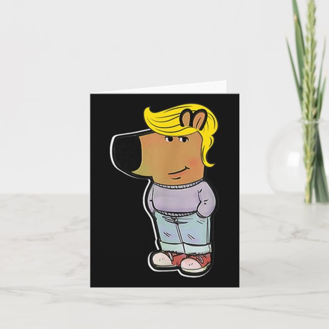 Carte Meme détendu Trump Drôle Mec détendu Meme  (Devant)