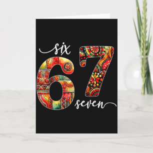 Carte Meme Drôle 6 7 Six Sept Mois de l'histoire des Noi