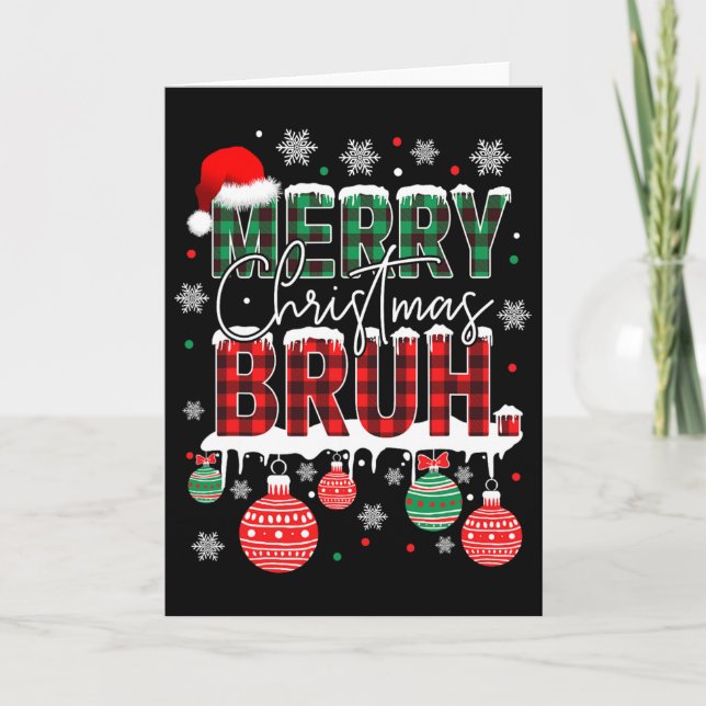 Carte Mème drôle de Bruh salutation de frère ados garçon (Devant)