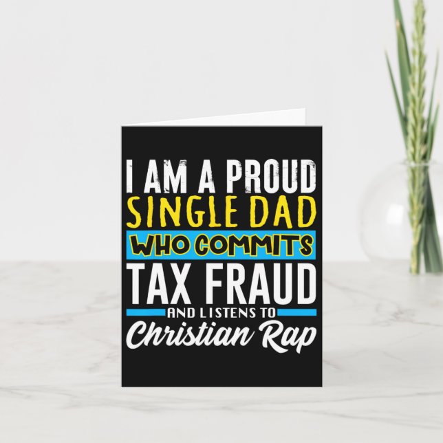 Carte Mème drôle de fraude fiscale Papa Cringe étrangeme (Devant)