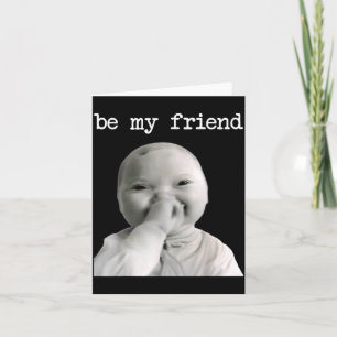 Carte Mème drôle de niche bébé Gen Z Ai viral rieur Ai L