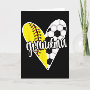 Carte Mémé fier de la joueuse de softball de Ller Grandm