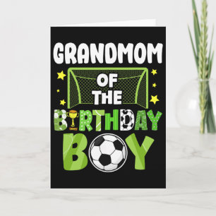 Carte Mémé footballeuse Anniversaire Garçon Fête Footbal