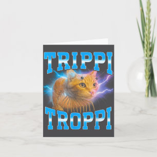 Carte Mème italien surréaliste de trip de cerveau trop c