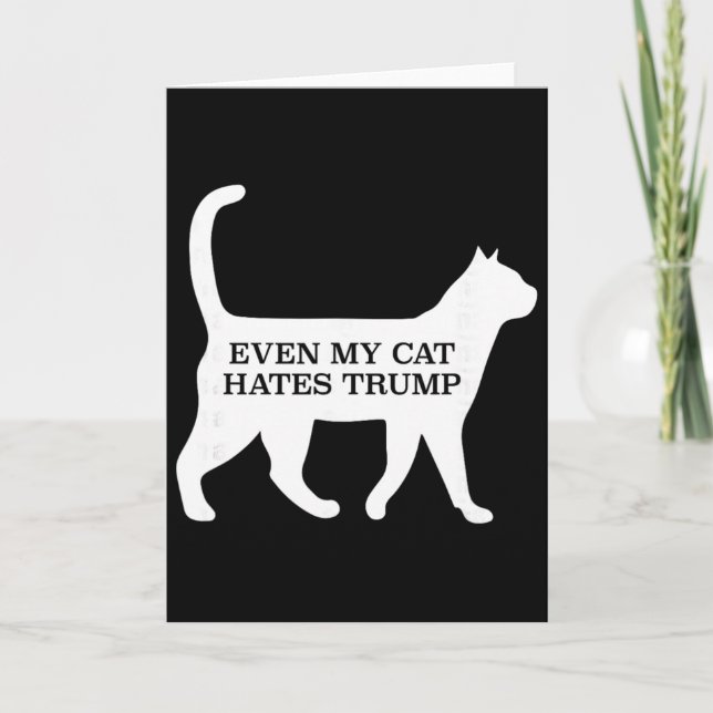 Carte Même mon chat déteste Trump (Devant)