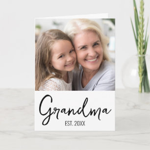 Carte Mémé personnalisée Fondée Fête des Grands-Parents