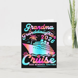 Carte Mémé Petite-fille Croisière 2026 Souvenirs Mères