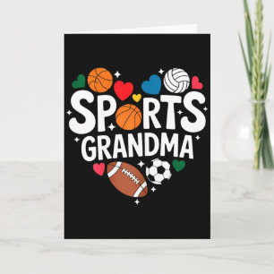 Carte Mémé sportive petits-enfants athlétiques grand-mèr