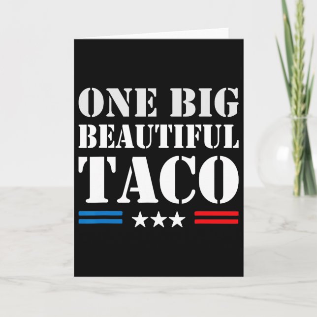 Carte Mème surnom Taco - Une grande et belle facture drô (Devant)