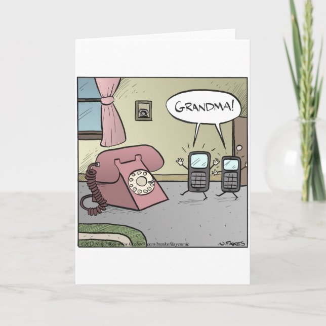 Carte Mémé Téléphone (Devant)